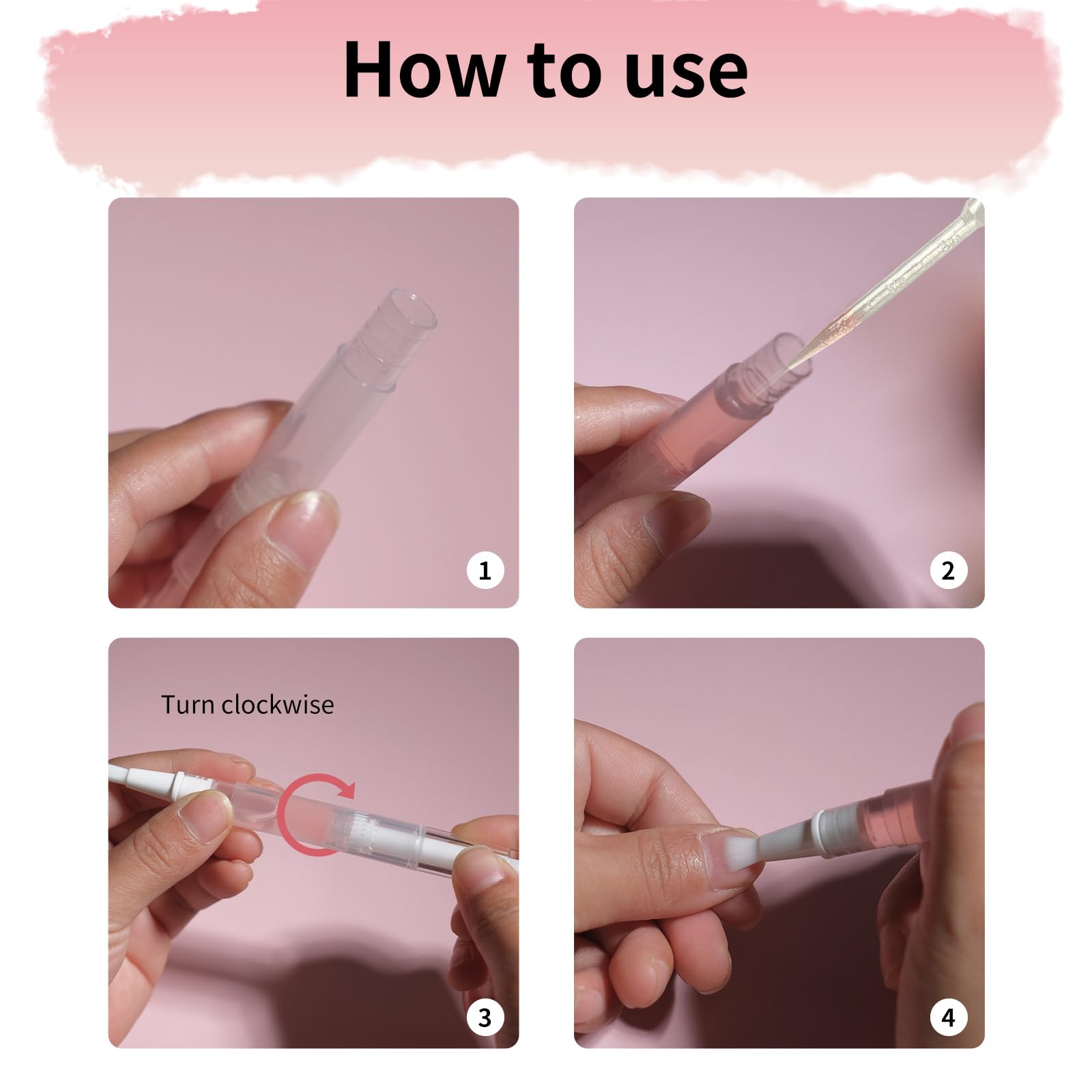 Olutacot eyelash growth liquid pen for precise lash application.