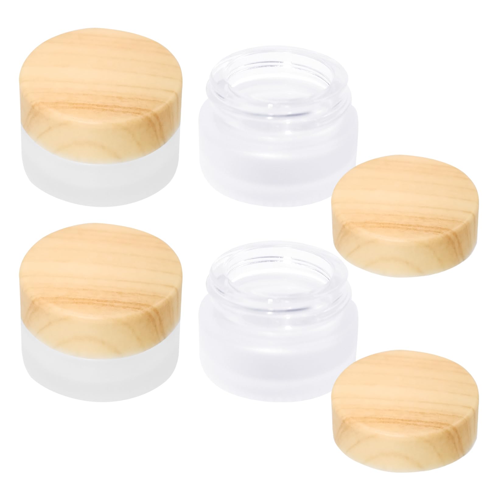 Olutacot gift-ready set of empty jars for makeup samples