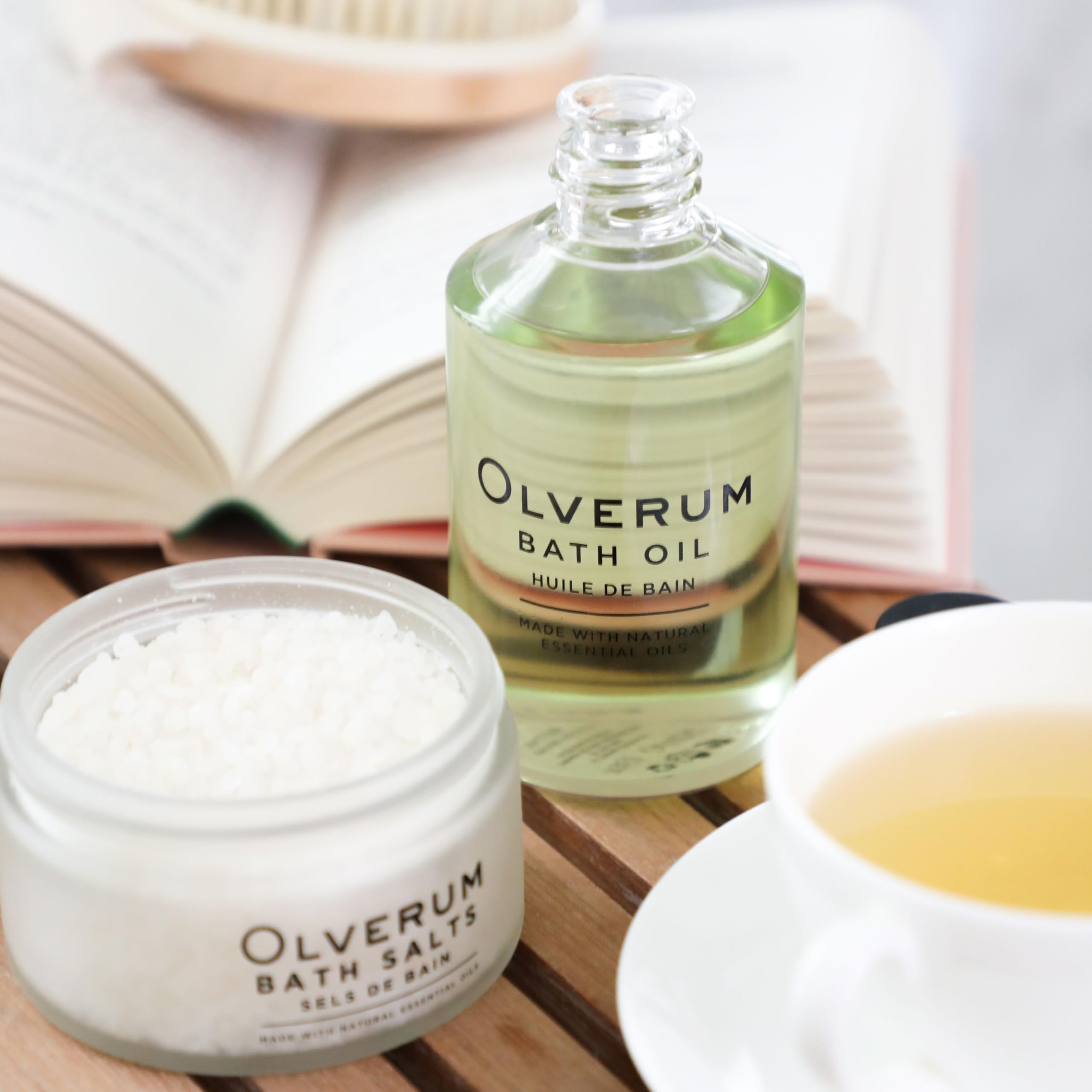 OLVERUM silk-skin effect suggesting nourished, smoother skin after use