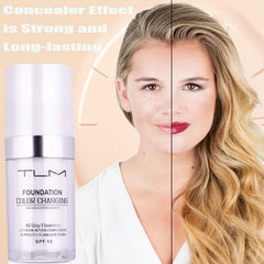 Omaky lightweight formula on skin creating a silky, breathable finish.