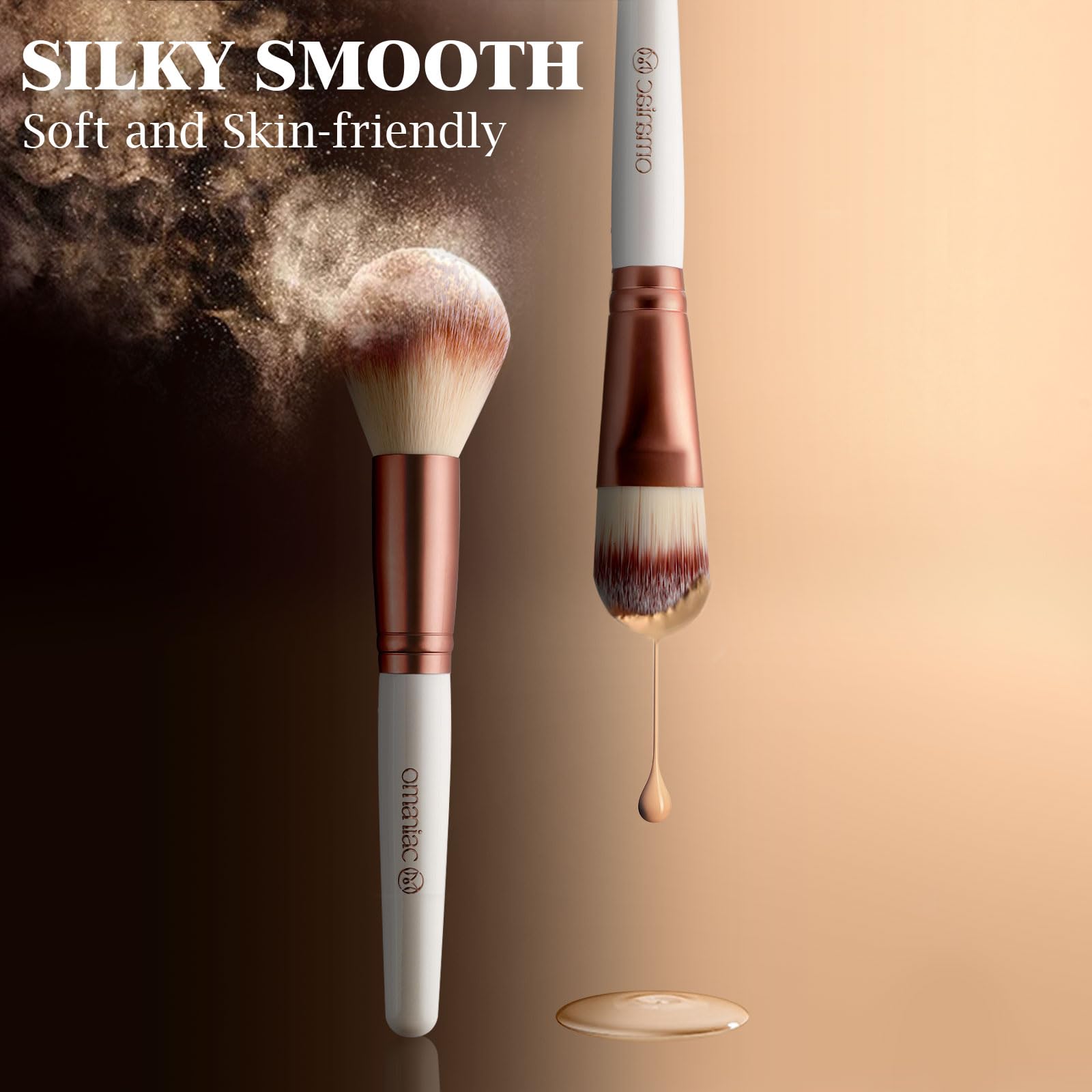 OMANIAC blush brush soft bristles delivering natural flush