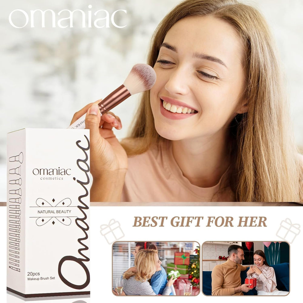 OMANIAC brush holder PU leather case organized and travel-ready