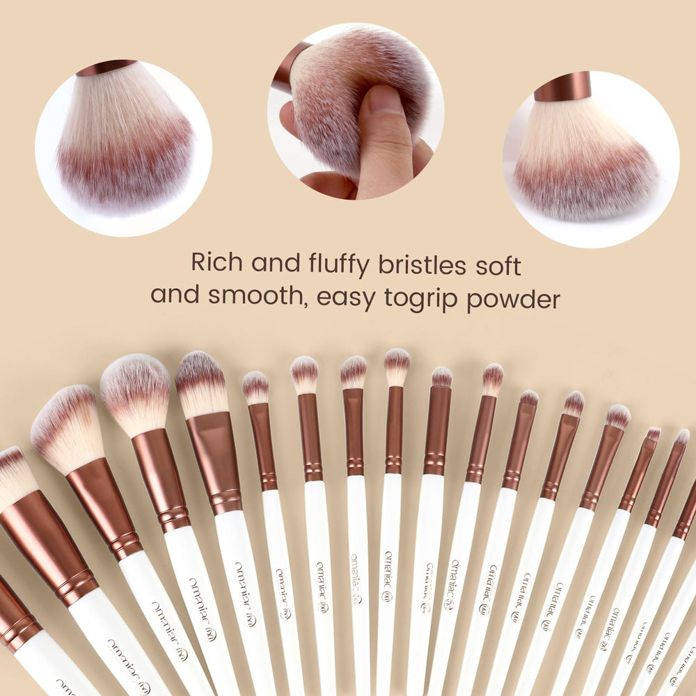 OMANIAC eyeshadow brush application demonstrating precise blending