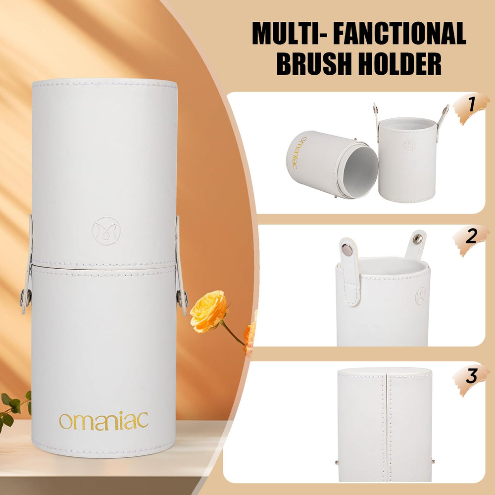 OMANIAC brush holder travel case keeps brushes organized and protected on trips