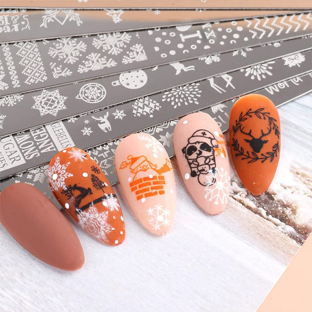 OMDBAGD bells design stamping plate for festive manicure options