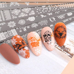 OMDBAGD bells design stamping plate for festive manicure options