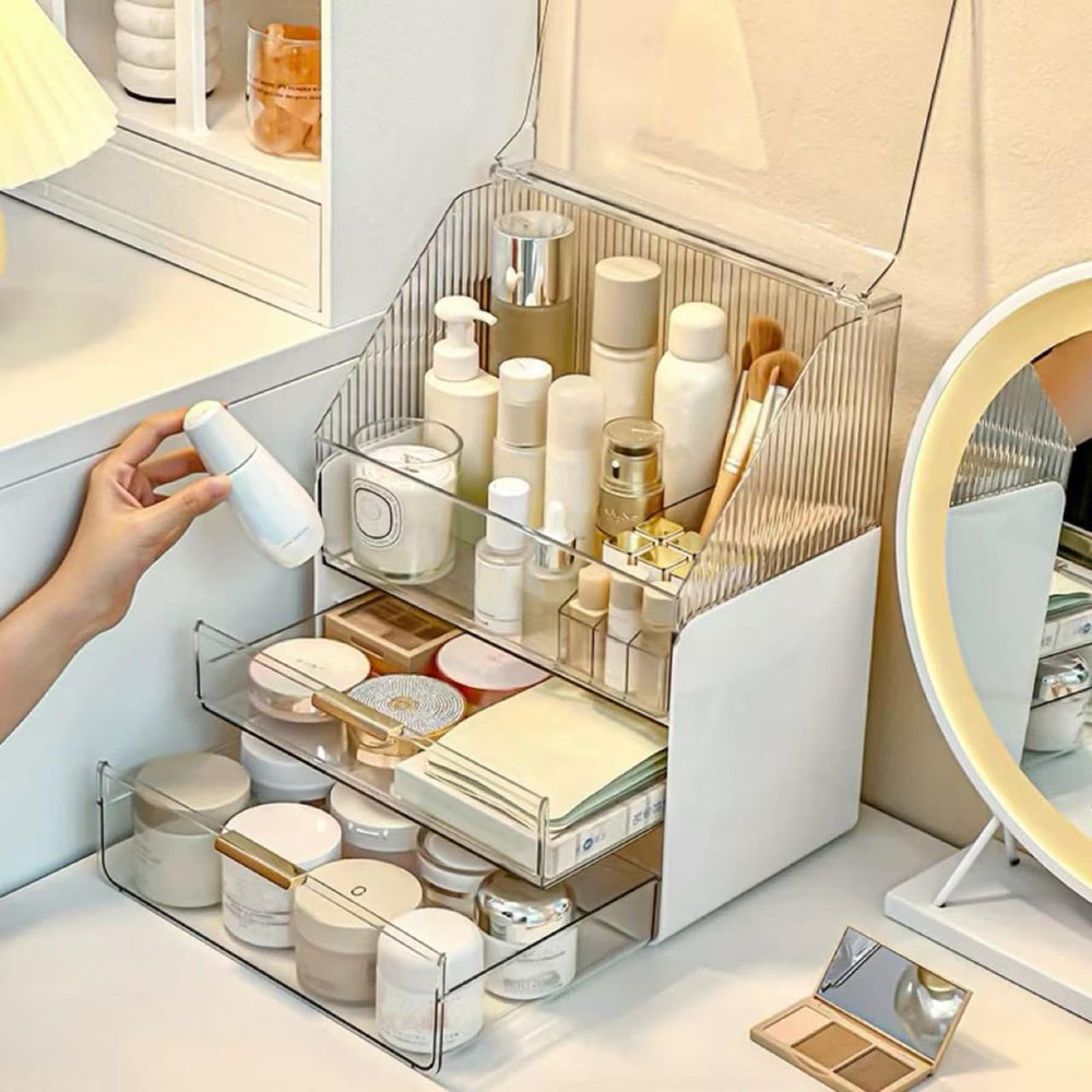 Omeily lipstick and jewelry storage keeps small items neatly organized