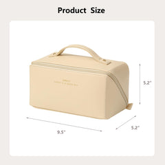 Omeily Travel Makeup Bag inside pockets keep brushes tidy and accessible