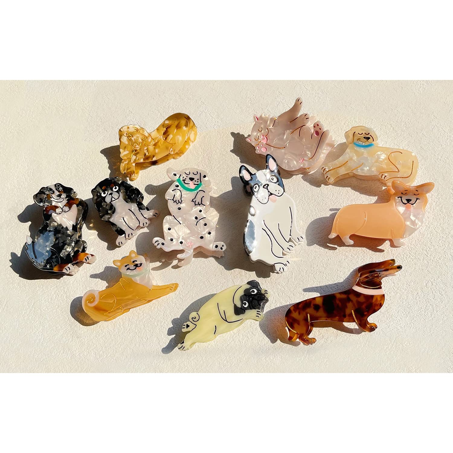 OMG Decor dachshund hair clip ideal for shower or morning routines.