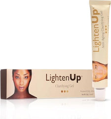 OMIC Lighten-Up applying gel on face demonstrates gentle evening-out of skin tone