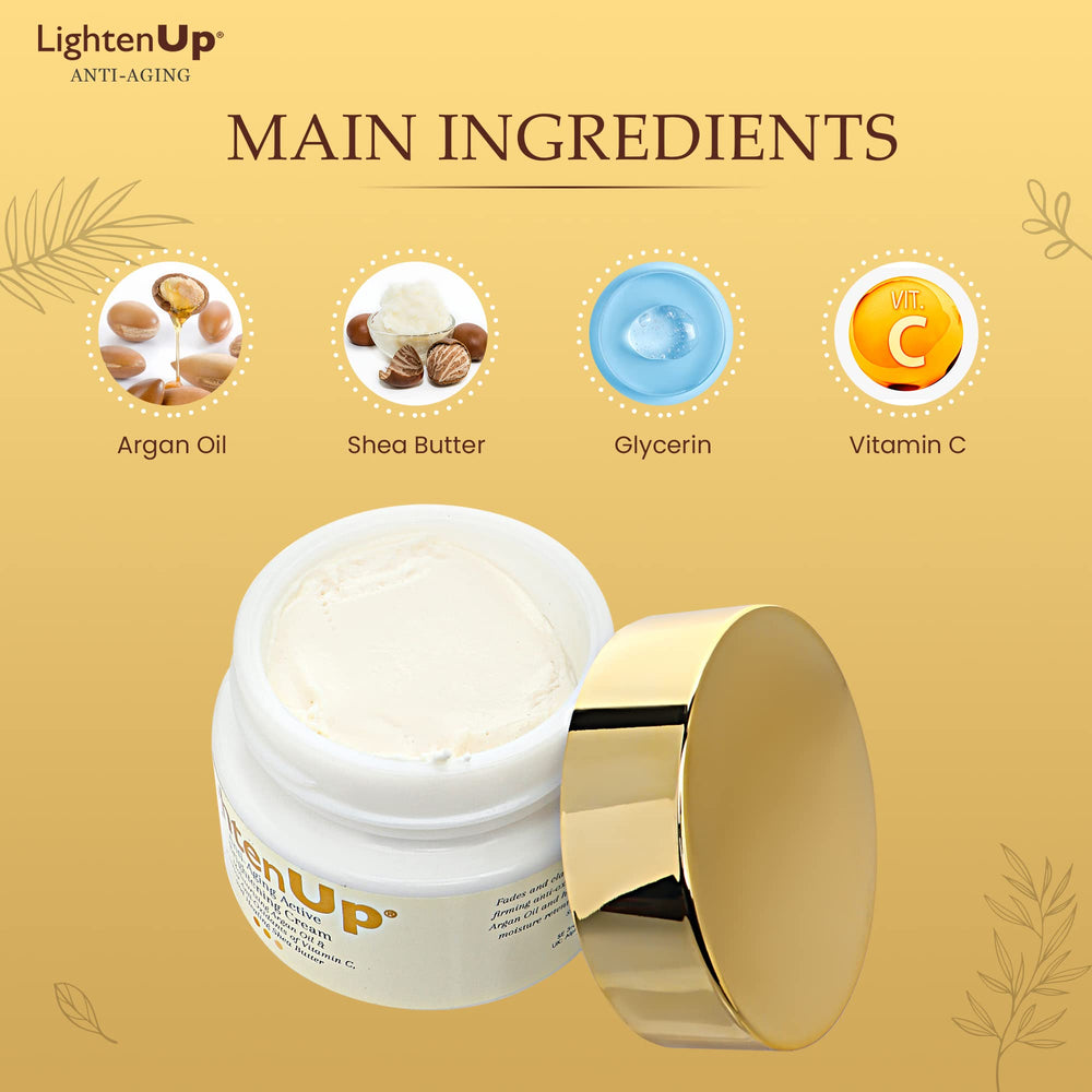 OMIC Lighten-Up body-area usage illustrating brightening options for arms and hands
