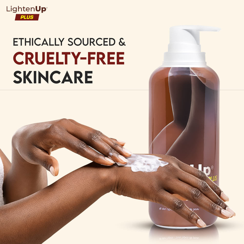 OMIC Lighten-Up lotion 400ml packaging close-up signals premium hydration.