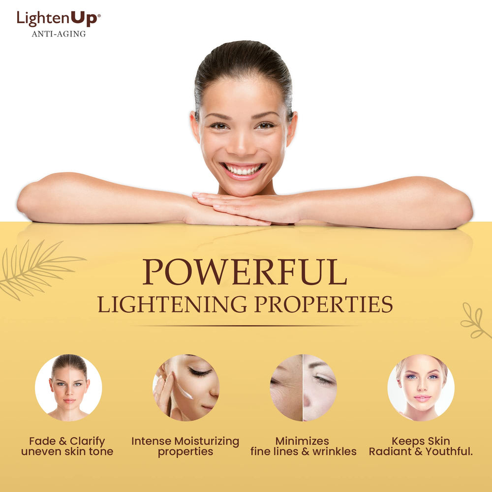 OMIC Lighten-Up packaging box presenting premium skincare solution