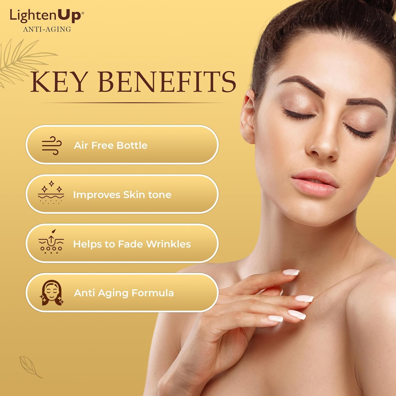 OMIC Lighten-Up protective cap demonstrates formula freshness via packaging