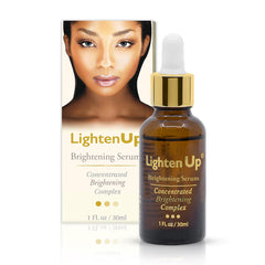OMIC Lighten-Up Serum bottle on a clean surface for daily brightening