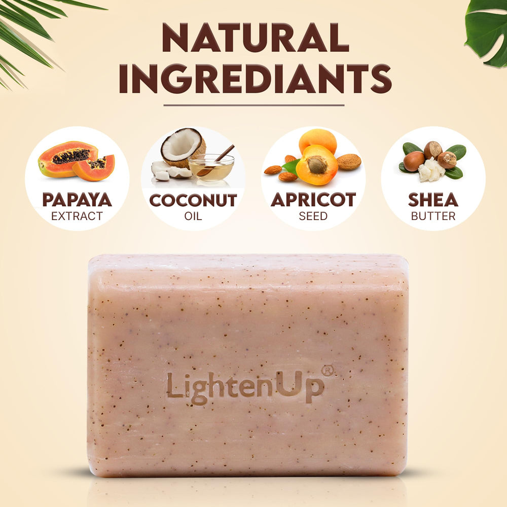 OMIC Lighten-Up apricot-infused formula supports gentle brightening of the complexion.