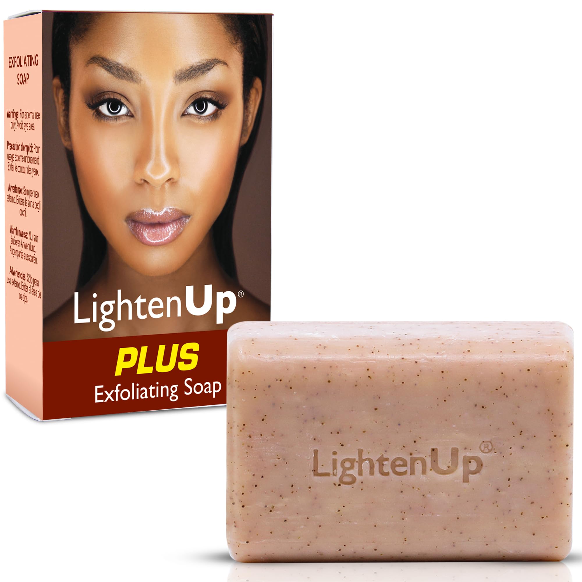 OMIC Lighten-Up packaging showing cleansing bar for a refreshing brightening ritual.