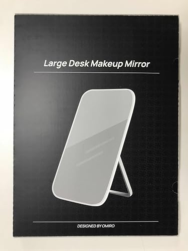 OMIRO makeup mirror hanging hole setup demonstrates versatile mounting options