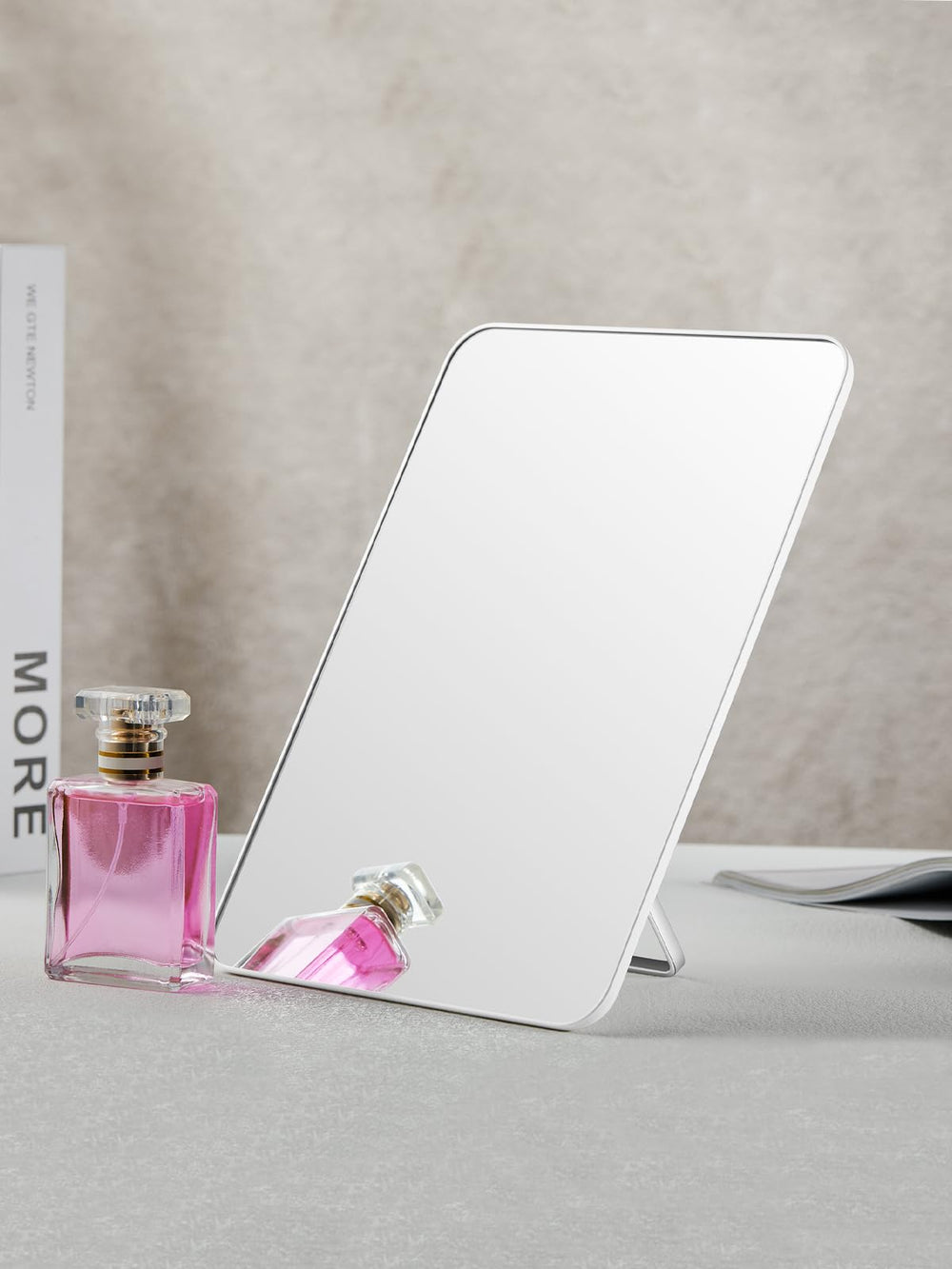OMIRO makeup mirror white finish adds clean modern aesthetic to any space