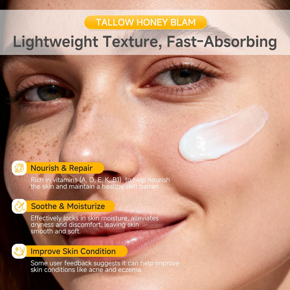 Omnifacile balm being applied to skin illustrates soothing application on dry patches.