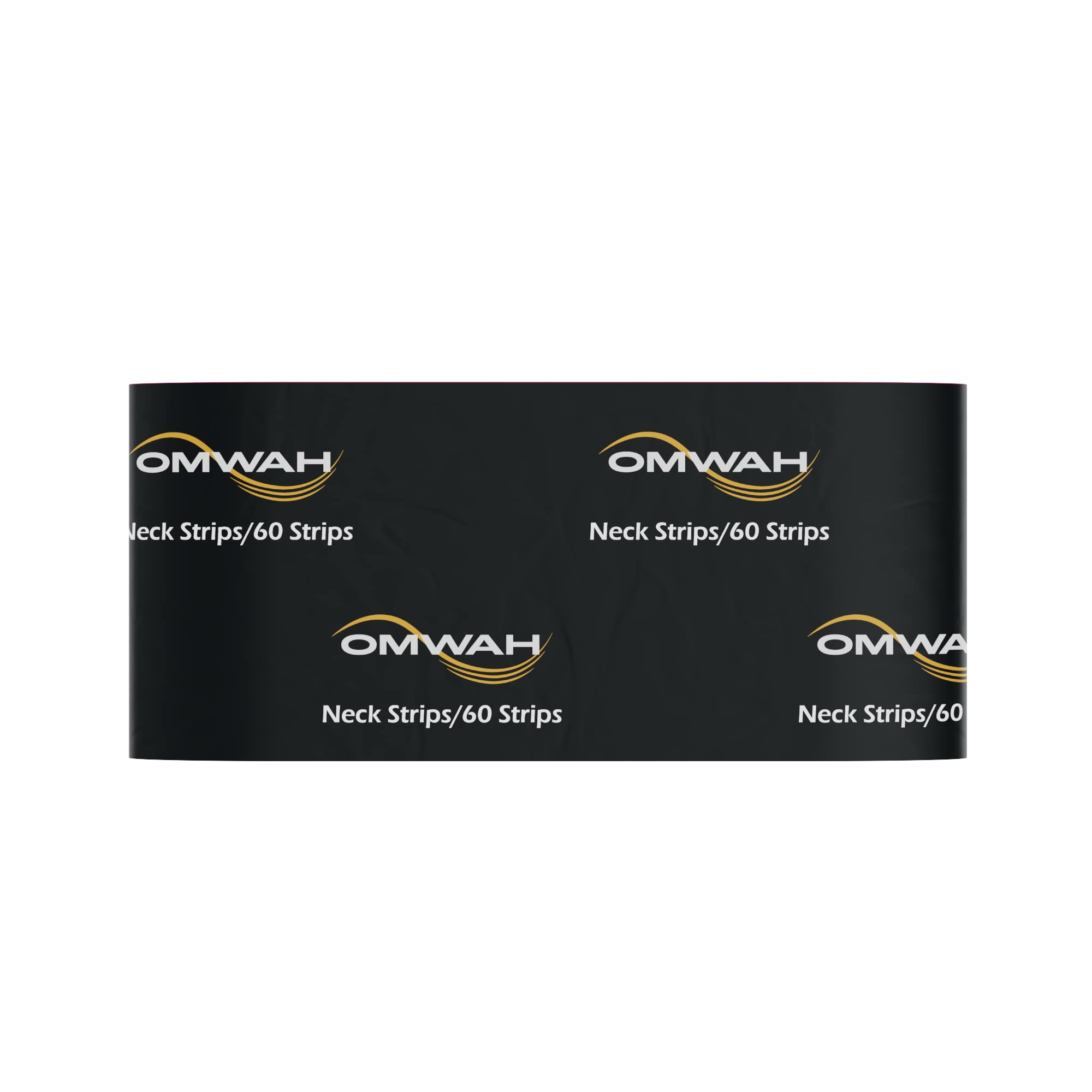 OMWAH universal neck strip close-up showing soft absorbent material for client comfort