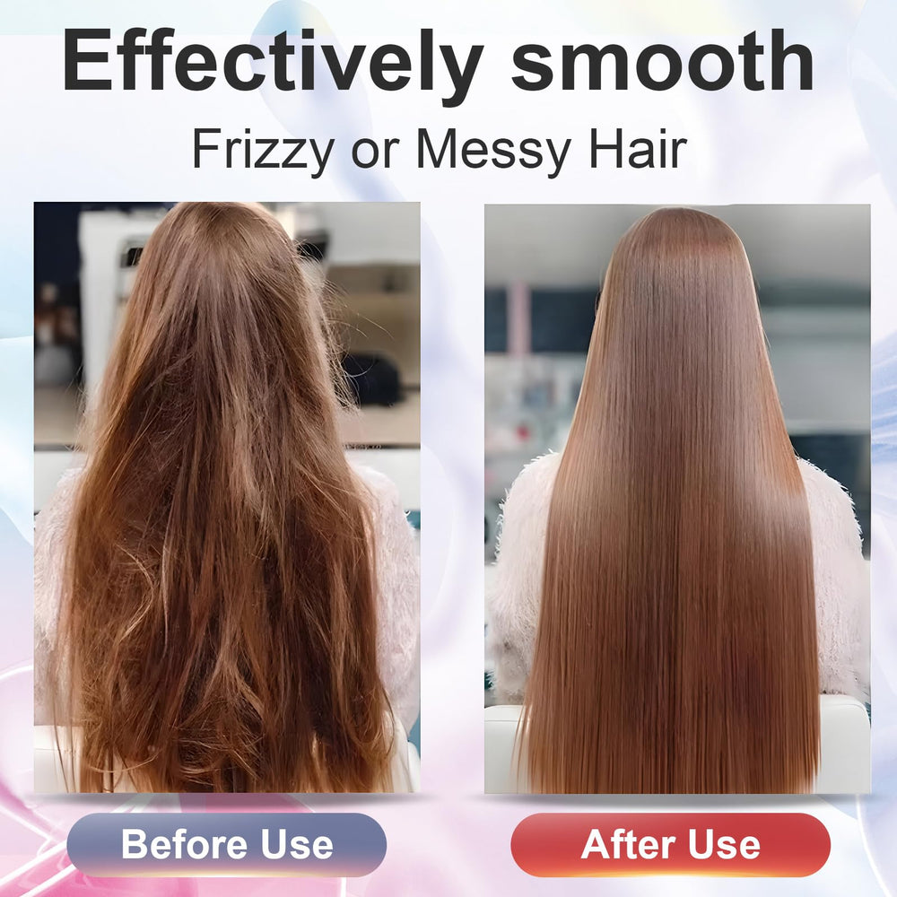 Omzjsvyq bamboo hair brush rounded teeth massaging scalp for circulation.