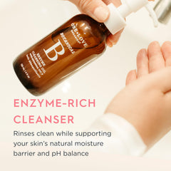 One Love Organics Botanical B Enzyme Cleansing Oil pump dispense usage