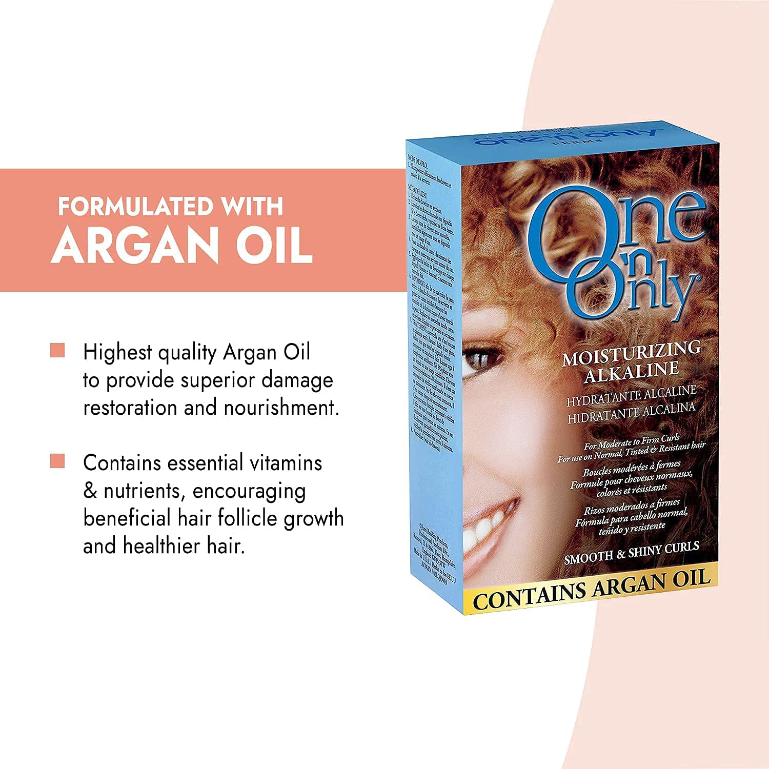 One 'N Only alkaline perm application waving lotion for defined curls.