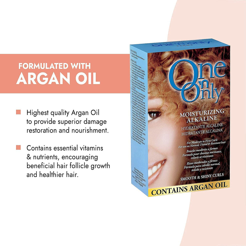 One 'N Only alkaline perm application waving lotion for defined curls.