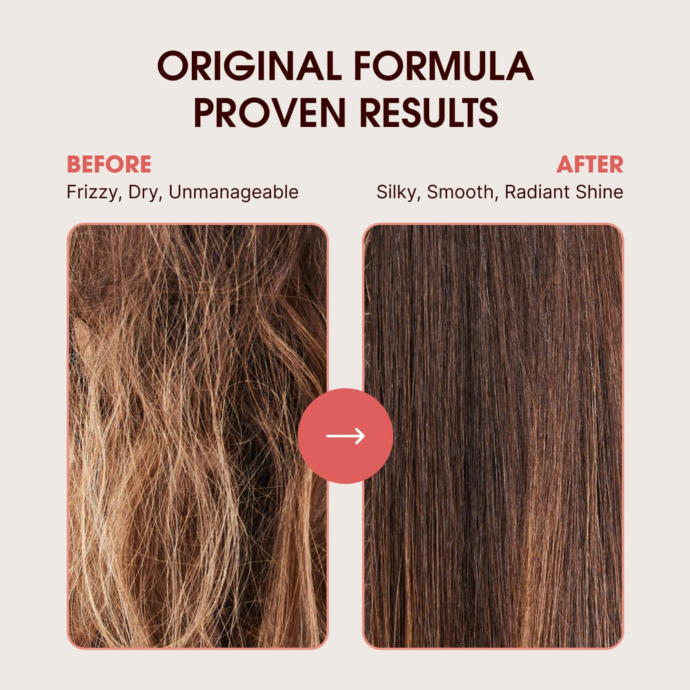 One 'N Only Argan Oil Hair Treatment after-styling adds lasting shine