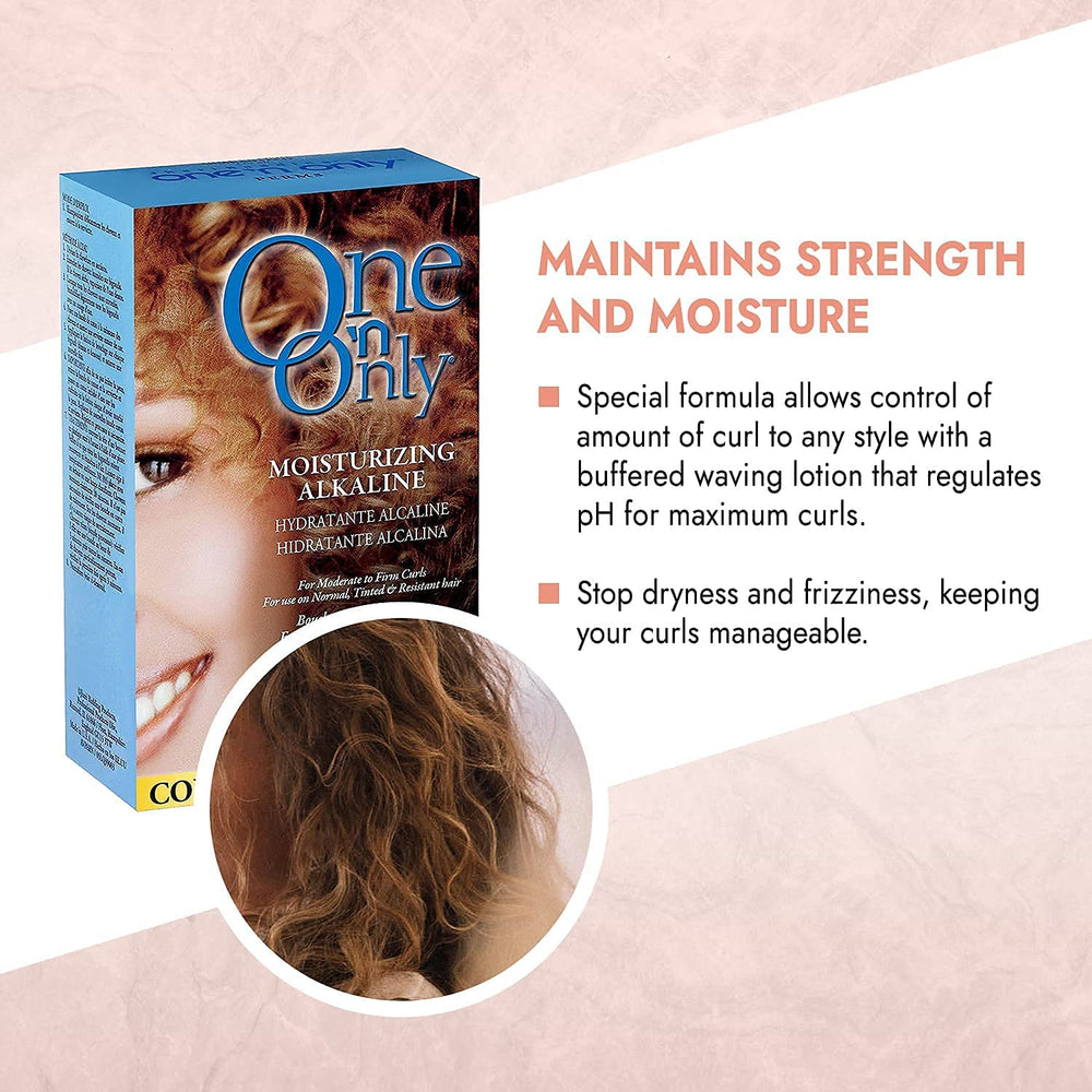 One 'N Only argan oil-infused formula providing moisture during perming.