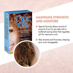 One 'N Only argan oil-infused formula providing moisture during perming.