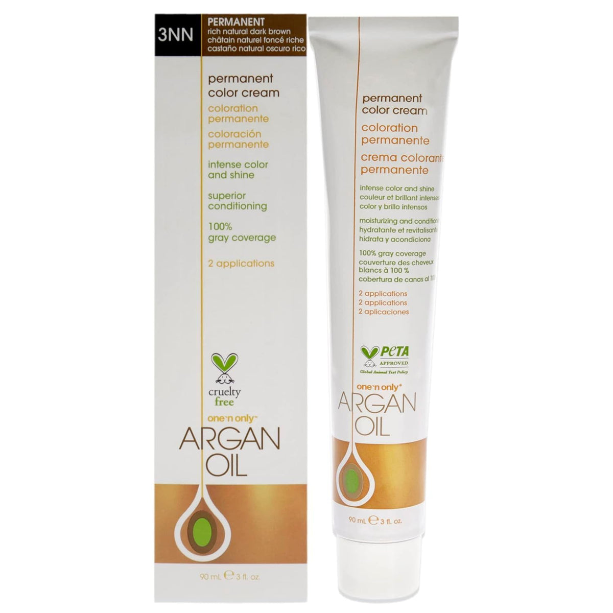One N' Only Argan Oil Permanent Color application sections deliver even, precise color