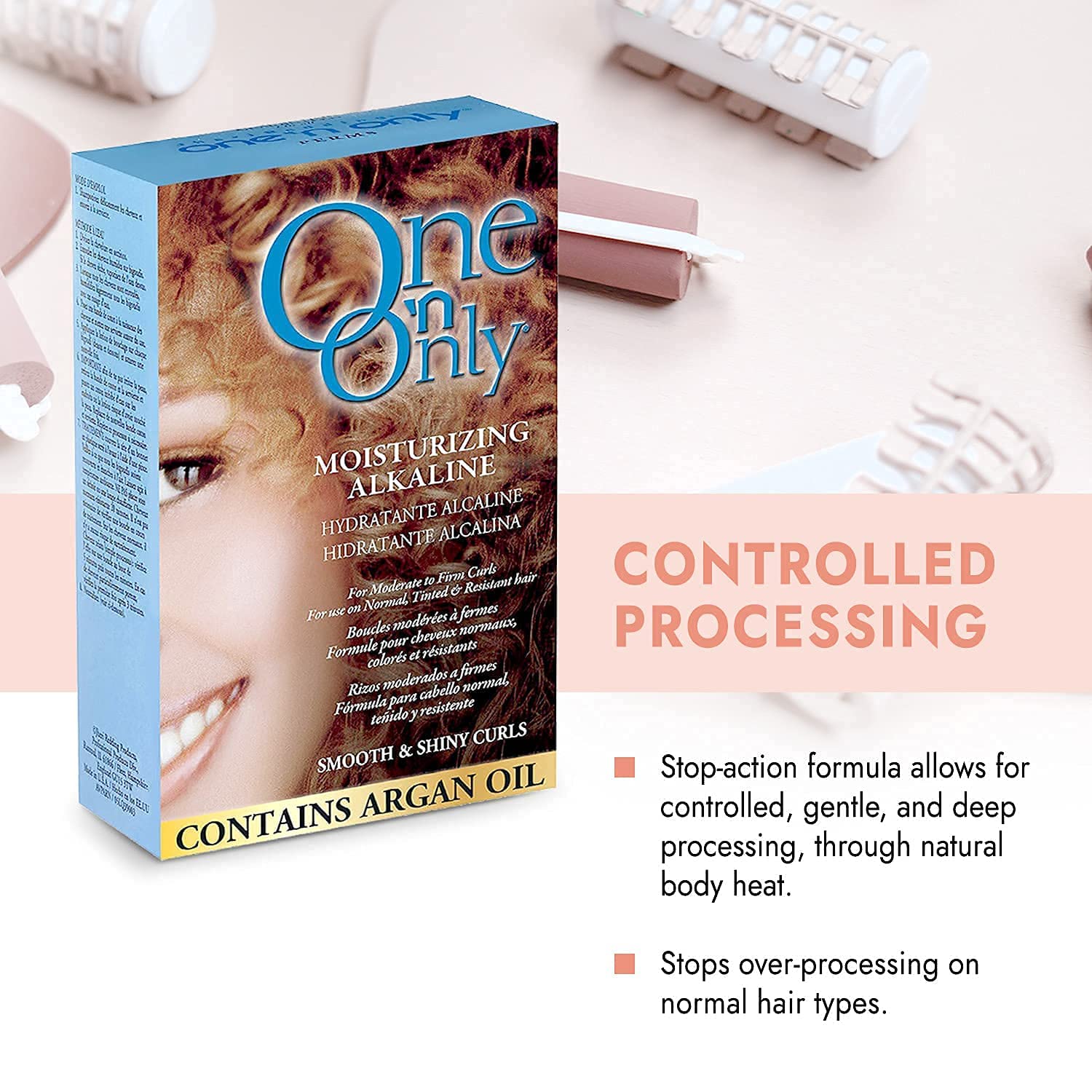 One 'N Only perm cap wrap for comfortable room-temperature processing.