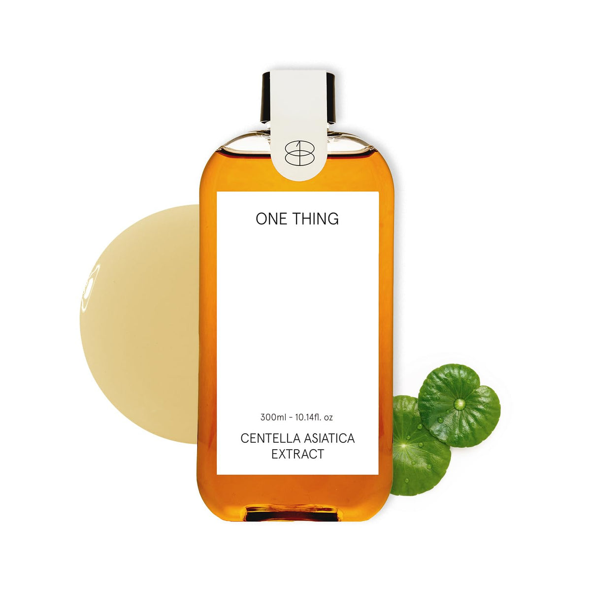 ONE THING Centella toner bottle closeup shows soothing hydration for sensitive skin