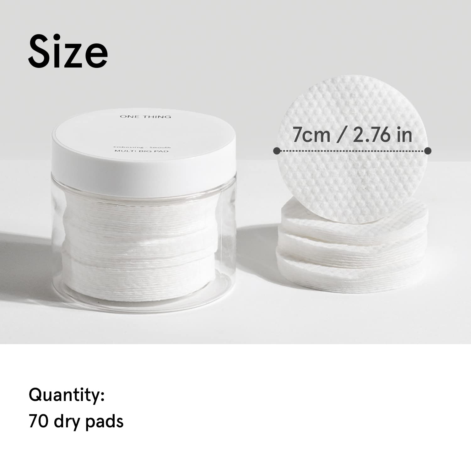 ONE THING Multi Big Pads cruelty free packaging emphasizes ingredient transparency.