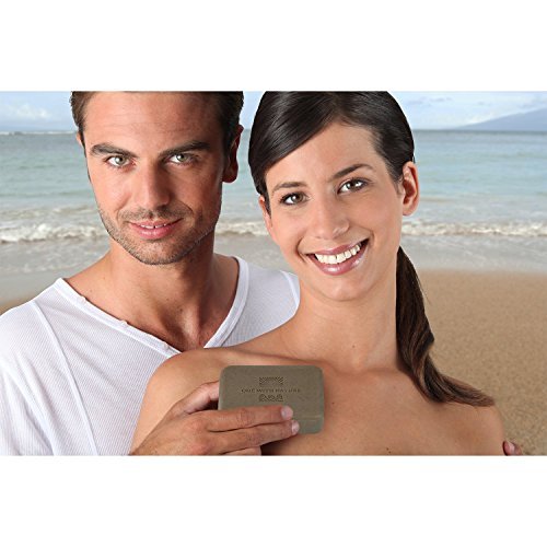 One With Nature Dead Sea Mineral Mud Soap Bar lathering demonstrates cleansing with shea butter and argan oil.