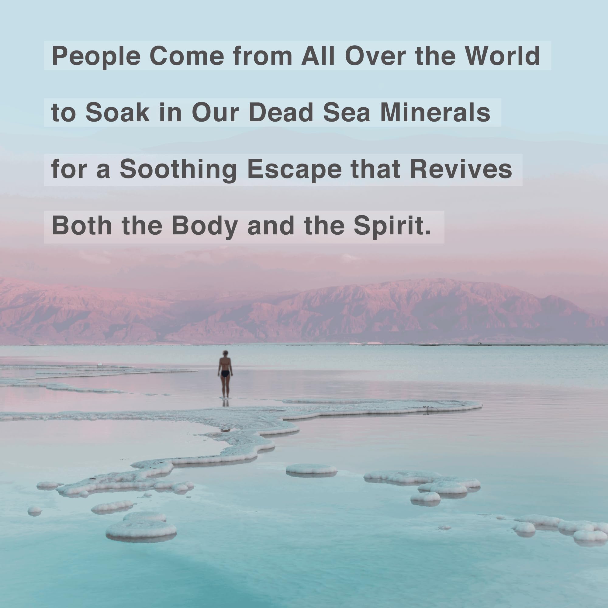 One With Nature Dead Sea Salt packaging resealable bag for easy storage.