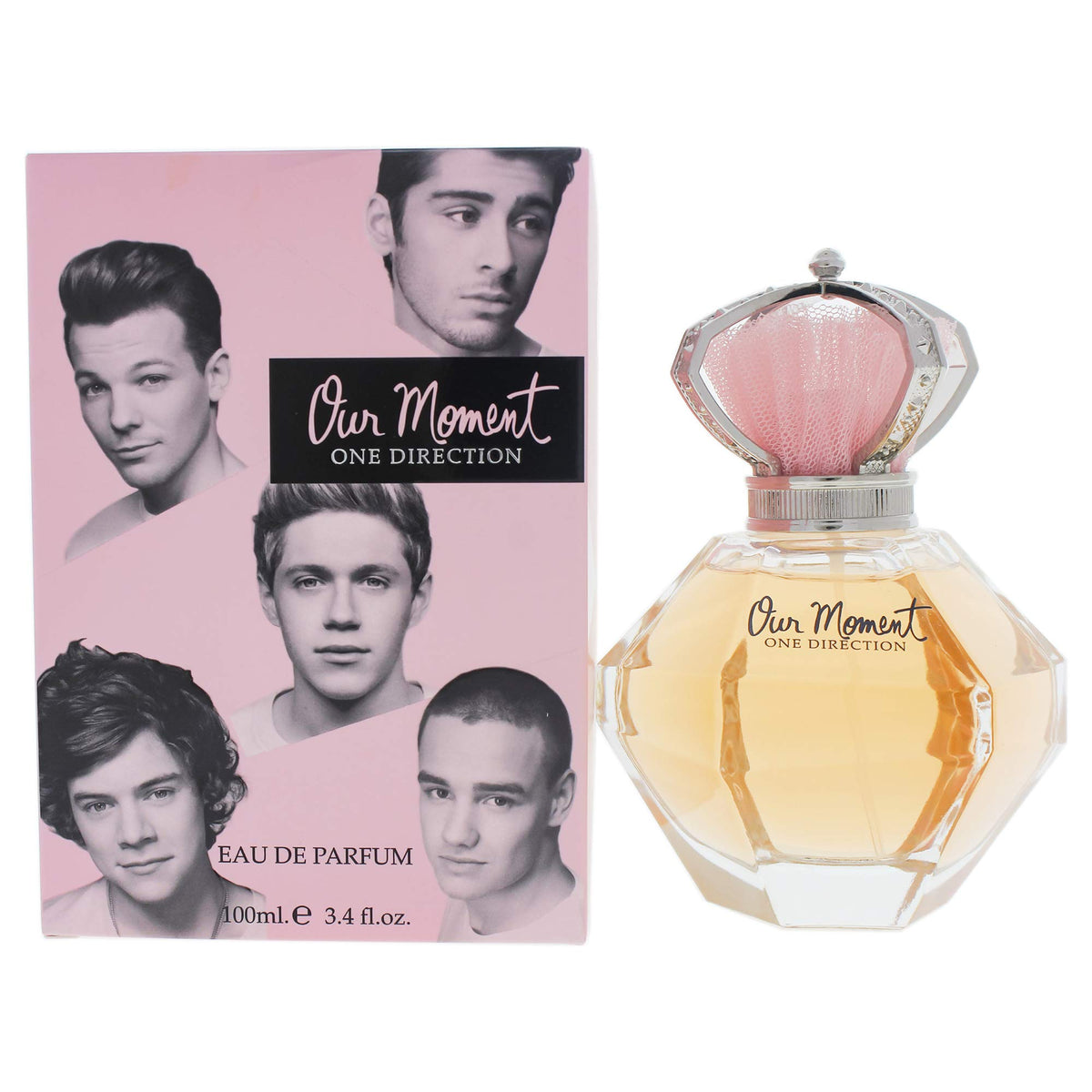 One Direction Our Moment bottle-front showcases a modern feminine fragrance suitable for daily wear.