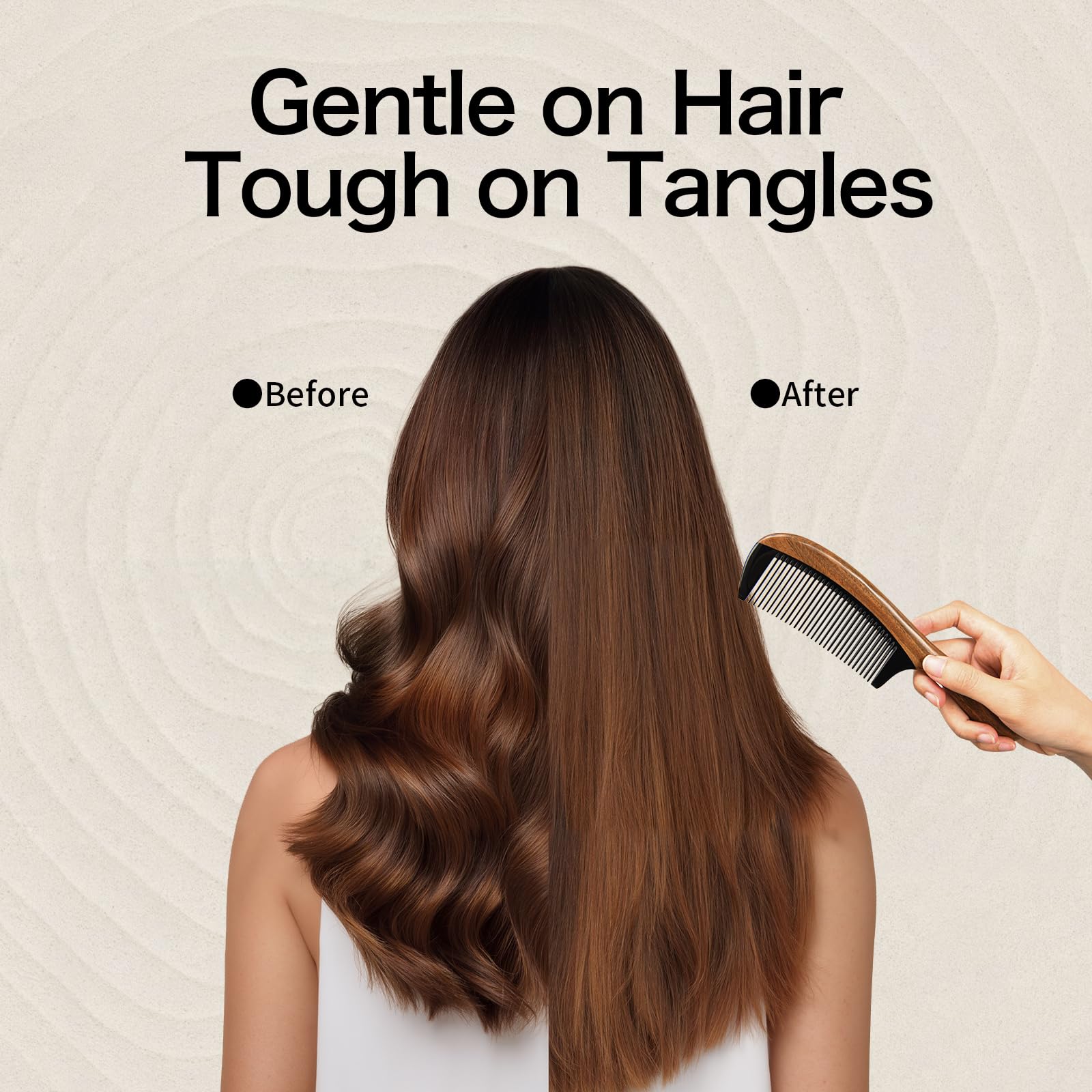 Onedor hair comb packaging box presents a ready-to-gift natural detangler.