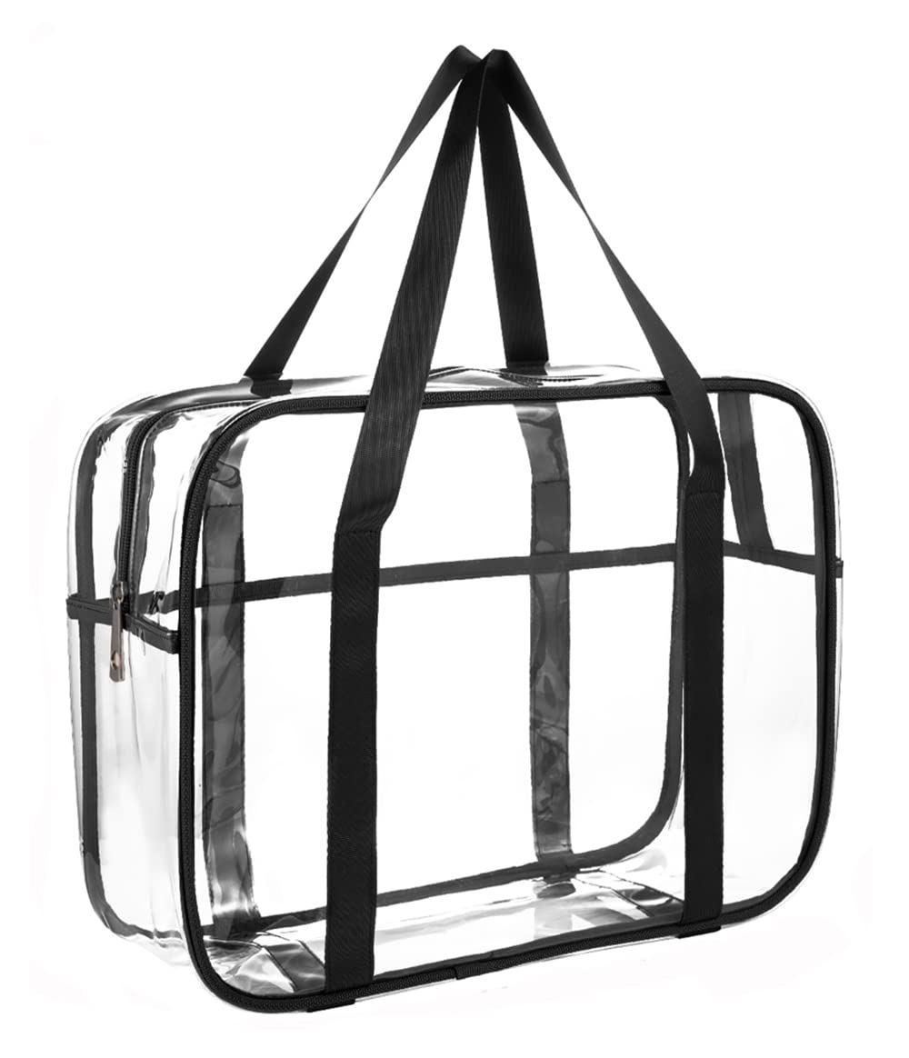 ONEGenug clear toiletry bag with large capacity for organized cosmetics.