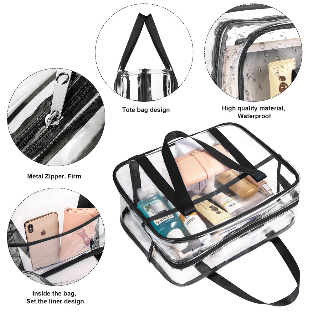 ONEGenug travel luggage organizer clear bag streamlines packing and airport checks.