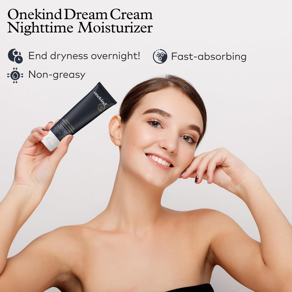 Onekind Dream Cream Night squalane highlight illustrates deep hydration without heaviness.