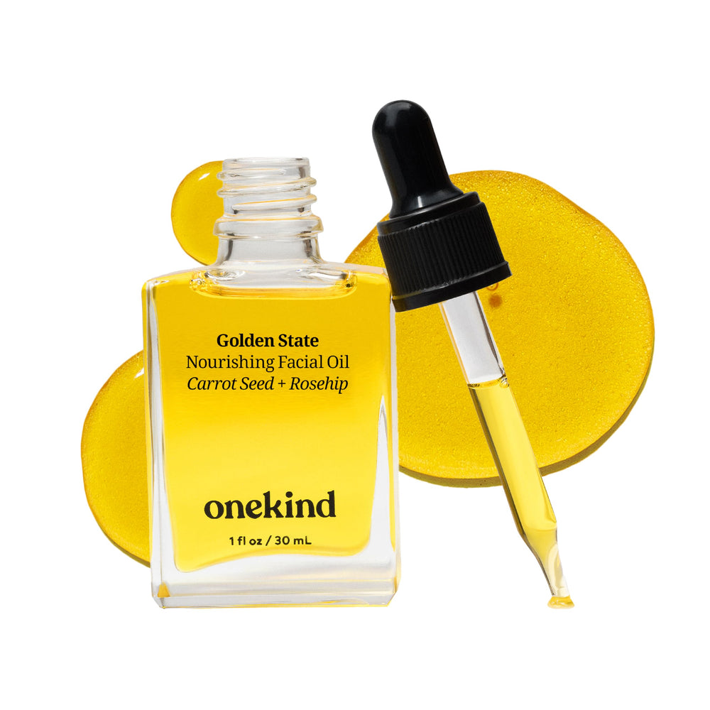Onekind Golden State glow after application on skin