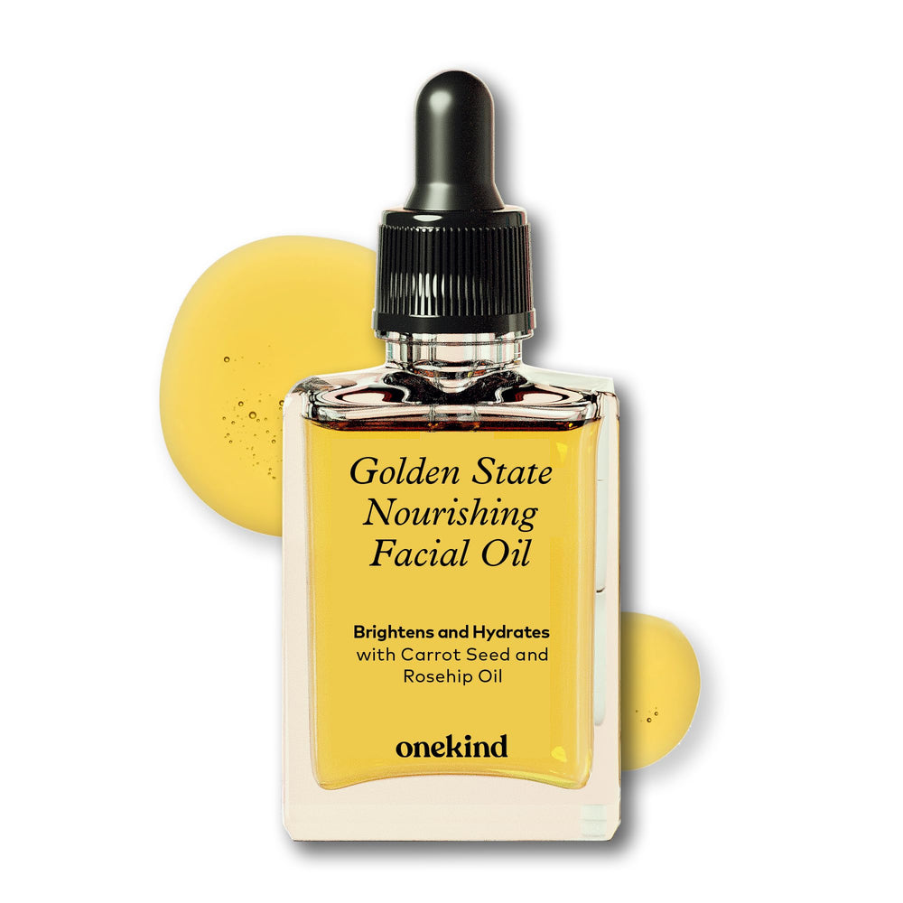 Onekind Golden State oil bottle pour for deep hydration