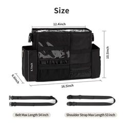 onemoky hairdresser bag heat-insulation layer protects hot tools during transport.