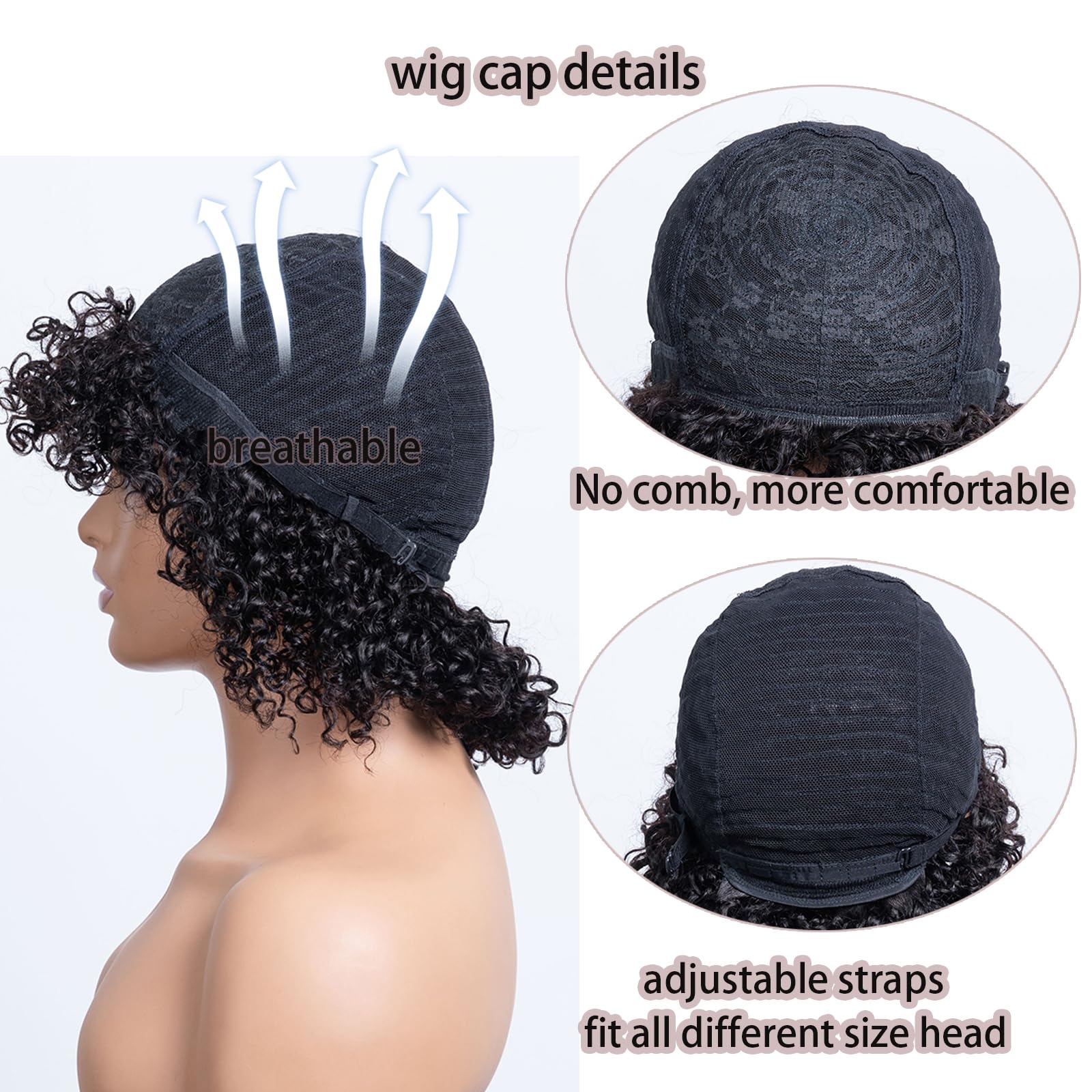 OnePart face-framing bangs showing natural black shade and silhouette