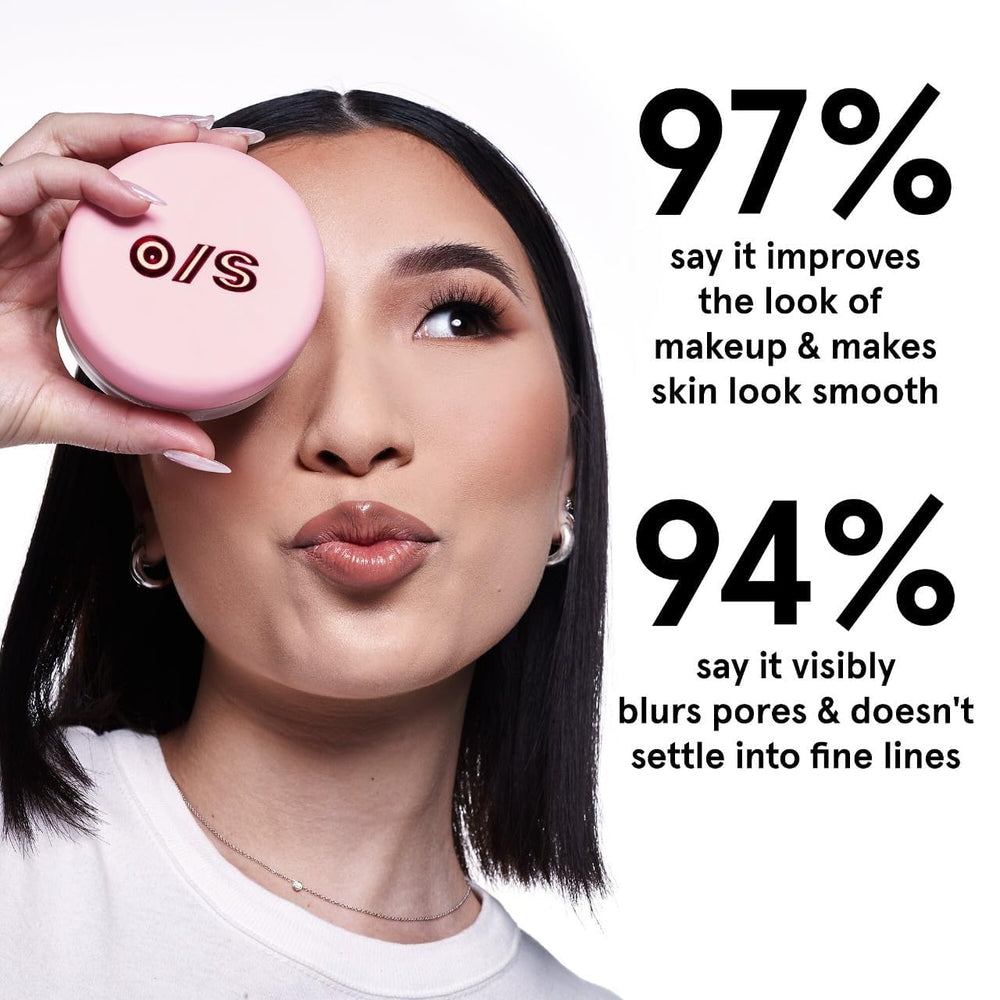 ONE/SIZE Patrick Starrr Ultimate Blurring Powder brush application.