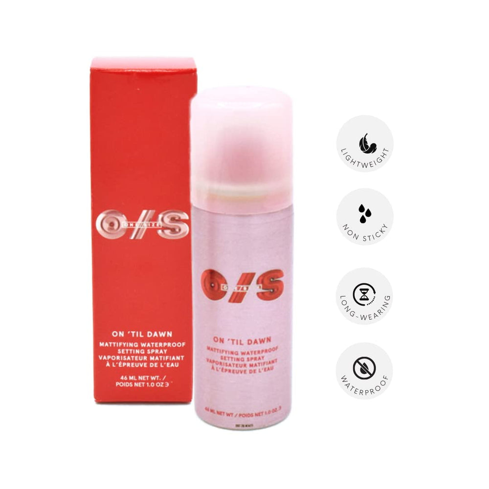 ONE/SIZE Patrick Starrr mini til dawn bottle after-application matte finish looks smooth.