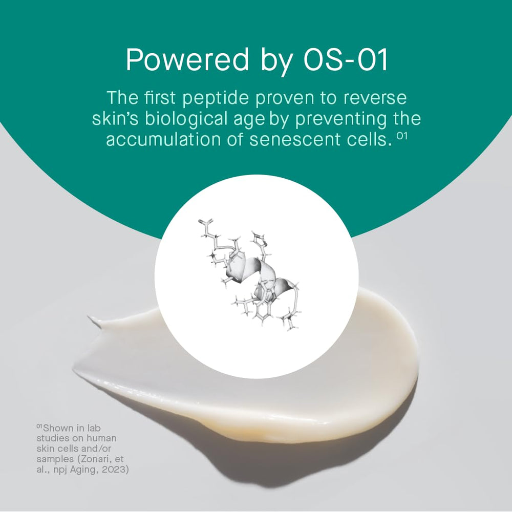 OneSkin BODY OS-01 application on arm for full-body routine